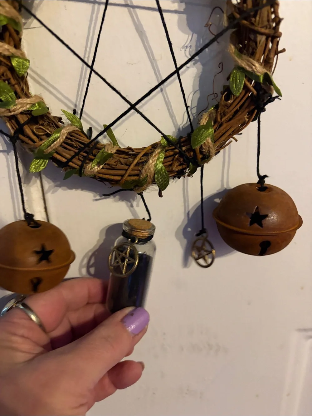 Witches Bells Protection Door Wreath